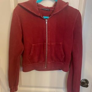 Rare red Brandy Melville zip up♥️